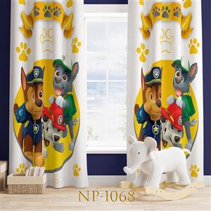 پرده پانچ طرح سگهای نگهبان NP-1068