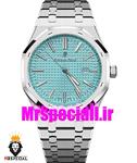 ساعت اودمار پیگه رویال اوک مردانه استیل کوارتز صفحه تیفانی AUDEMARS PIGUET ROYAL Oak 020385