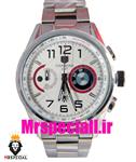 ساعت تگ هویر مردانه مدل بی ام وه کرنوگراف استیل صفحه سفید Tag Heuer CARRERA BMW 020855