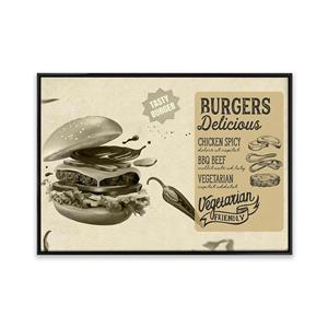 تابلو همبرگر فست فود T12018410
