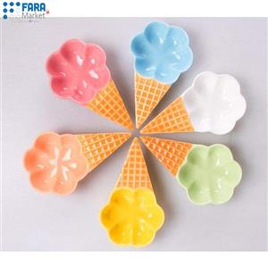 بستنی خوری طرح حصیری کد 700006 مجموعه 6 عددی