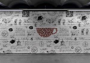 کاغذ دیواری قهوه و کافه M14010600