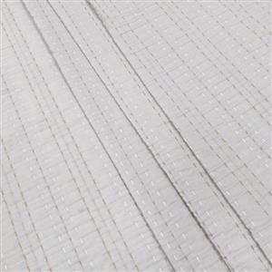 پارچه کوک دوزی دولایه ساده رنگ نقره ای