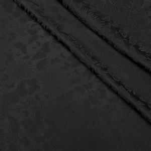 پارچه ژاکارد ابریشم ترک ژانین رنگ مشکی