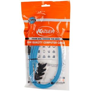 کابل هارد ساتا قفل دار4 تایی آبی KAISER 6