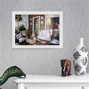 تابلو دکوراتیو مدل آبرنگ خانه باغ کد ysw556