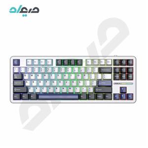 کیبورد سیمی گیمینگ مکانیکال آئولا مدل F87 سوئیچ قهوه ای