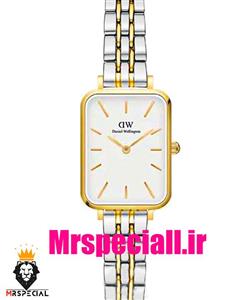 ساعت دنیل ولینگتون زنانه مدل کوادرو دورنگ طلایی Daniel Wellington 020359
