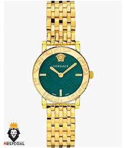 ساعت مچی زنانه ورساچه کوارتز طلایی صفحه سبز 01183 VERSACE
