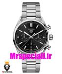 ساعت تگ هویر مردانه مدل کررا کرنوگراف استیل صفحه مشکی Tag Heuer Carrera TG 01926