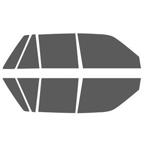 برچسب دودی شیشه خودرو پرشین دودی مدل PR2 مناسب برای پراید مجموعه 8 عددی