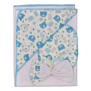 حوله کودک و نوزاد نی نی سا کد 063 سایز 90x90 سانتی متر