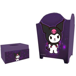 ست سطل و جادستمال کاغذی اتاق کودک مدل کرومی