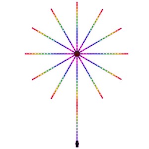 رقص نور مدل دیواری RGB-Smart طرح آتش بازی