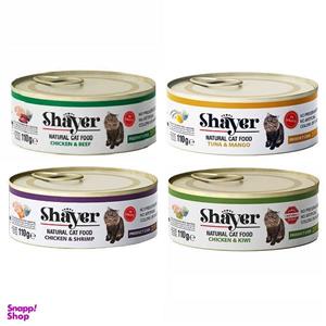 کنسرو نچرال گربه شایر مدل Mix4 وزن 440 گرم مجموعه 4 عددی