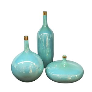 گلدان سرامیکی مدل سالونگ مجموعه 3 عددی