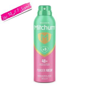 اسپری ضدتعریق میچام رایحه پودری Mitchum Powder Fresh حجم 200 میل