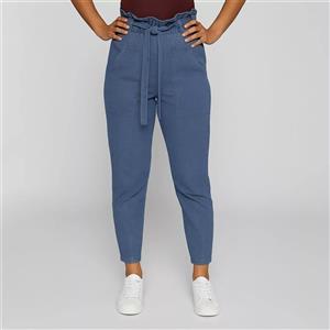 شلوار زنانه مدل مام فیت رنگ آبی