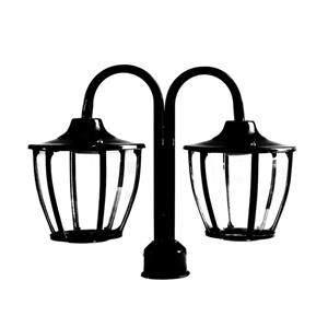 چراغ پارکی مدل سرلوله دو شاخه P-2SC