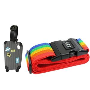 تگ چمدان مدل سوت کیس به همراه تسمه رمزدار چمدان