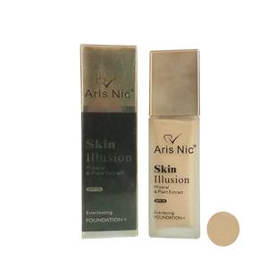 کرم پودر آریس نایس مدل SKIN Illusion شماره 3 حجم 45 میلی لیتر