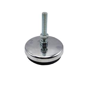 پایه ضربه گیر مدل کف لاستیکی کد YP-NIKEL CHROME-134MM/14MM