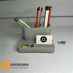 ست لوازم اداری رومیزی مدل بتنی مجموعه 3 عددی