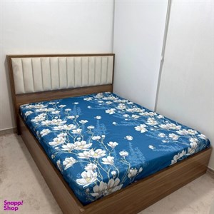 ملحفه ناتوسا مدل کشدار دو نفره سایز 180x200 سانتی متر