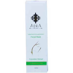 ماسک روشن کننده صورت آدرا مدل Cucumber Extract حاوی عصاره خیار حجم 100 میلی لیتر