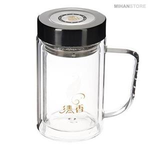 لیوان دمنوش دو جداره