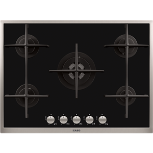 اجاق گاز 5 شعله ی صفحه ای آ ا گ مدل AEG 70CM GAS ON GLASS HOB HG795440XB