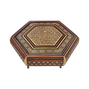 شکلات خوری خاتم کاری مدل پایه دار کد 002 -