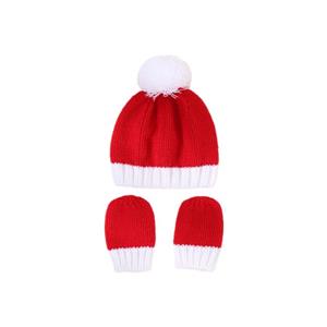 ست کلاه و دستکش  بافتنی بچگانه مدل ۸۶۵۵