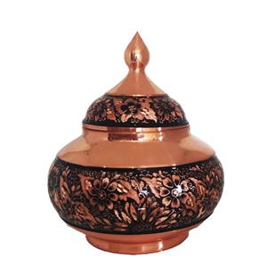 قندان مسی مدل الماس تراش کد 01