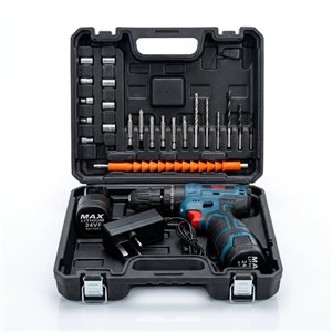 دریل شارژی چکشی باس مدل 24V-brushless-dual battery