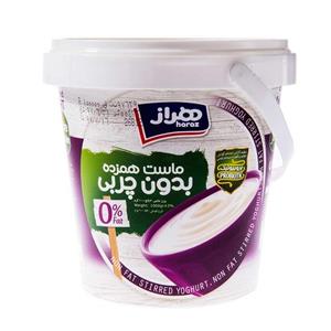 ماست همزده بدون چربی هراز مقدار 1 کیلوگرم