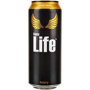 نوشابه انرژی زا هپی لایف مقدار 500 میلی لیتر Life Happy Carbonated Energy Drink 500 ml