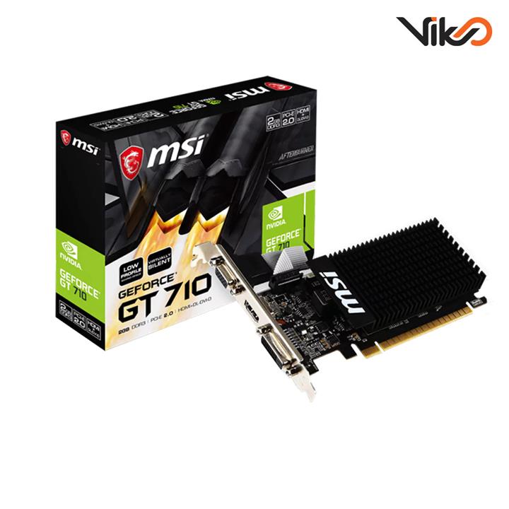 کارت گرافیک ام اس آی  مدل  GeForce GT 710 2GD3H 4HDMI 2GB GDDR3