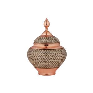 قندان خاتم کاری مدل سیبی کد 327
