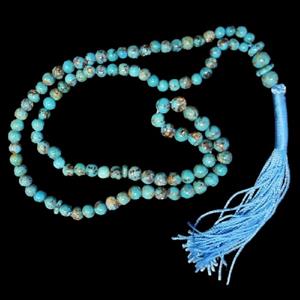 تسبیح نقره جات بافندگان مدل سنگ فیروزه نیشابور کد 6200