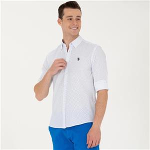 پیراهن آستین بلند مردانه یو اس پولو مدل 50279425-VR036