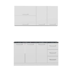 کابینت آشپزخانه فلفور کابینت مدل 160 cm مجموعه 5 عددی