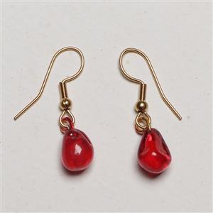 گوشواره دخترانه یلدا مدل دانه انار