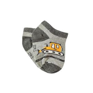 جوراب ساق کوتاه پسرانه لیمونار گالری مدل ماشین لودر 02