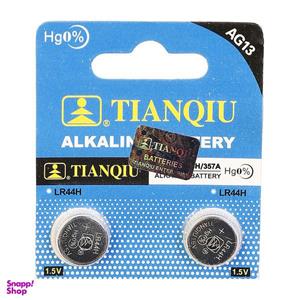 باتری ساعتی تیانکیو مدل AG13 LR44 A76 بسته 2 عددی