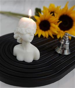 شمع دست ساز مدل ناتالی مجموعه 2 عددی