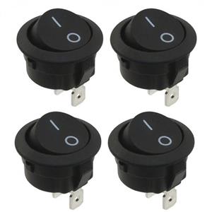 کلید تک پل بیلگین مدل راکر گرد دو حالته بسته 4 عددی