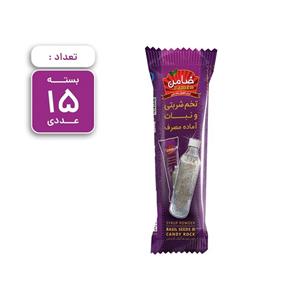 تخم شربتی و نبات آماده مصرف ضامن بسته 15 عددی