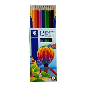 مدادرنگی 12 رنگ مدل جعبه مقوایی سافت استدلر کد 143 C12 LI