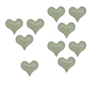 سنگ تزیینی مدل قلب شب تاب بسته 10 عددی
